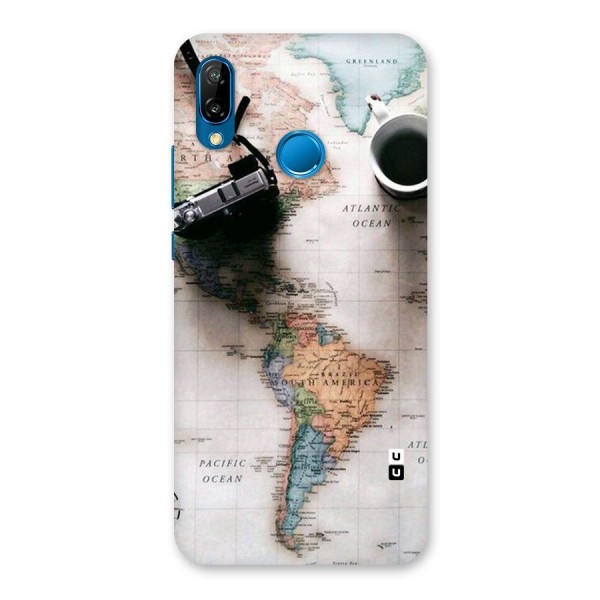 Coffee And Travel Back Case for Huawei P20 Lite