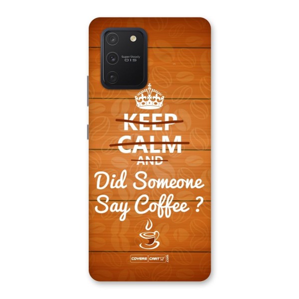 Coffee Ardour Back Case for Galaxy S10 Lite
