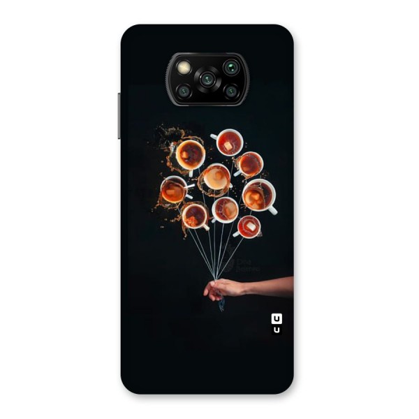 Coffee Balloon Back Case for Poco X3