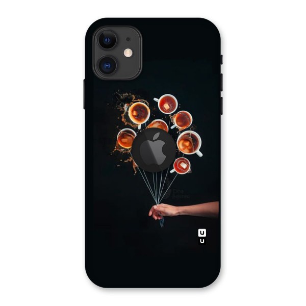 Coffee Balloon Back Case for iPhone 11 Logo Cut