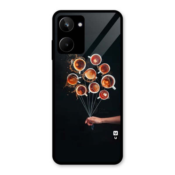 Coffee Balloon Glass Back Case for Realme 10