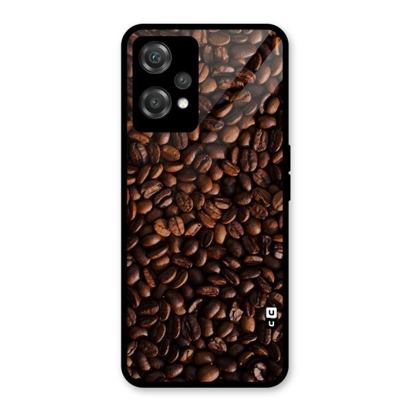 Coffee Beans Scattered Glass Back Case for OnePlus Nord CE 2 Lite 5G