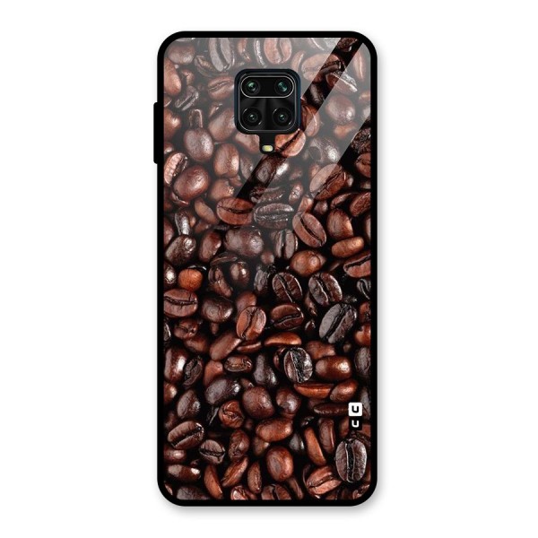 Coffee Beans Texture Glass Back Case for Redmi Note 9 Pro Max