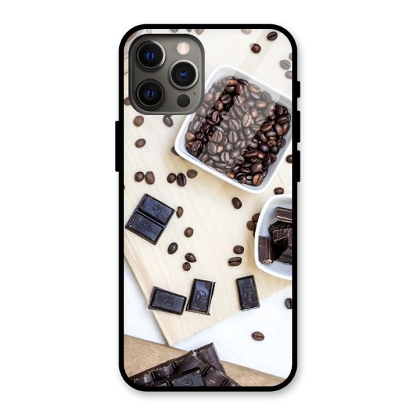 Coffee Beans and Chocolate Glass Back Case for iPhone 12 Pro Max