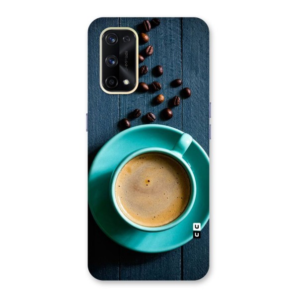 Coffee Beans and Cup Glass Back Case for Realme X7 Pro