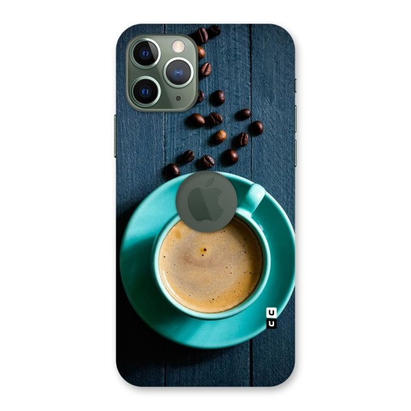Coffee Beans and Cup Back Case for iPhone 11 Pro Logo  Cut