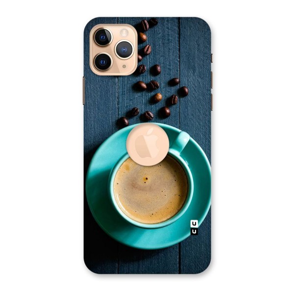 Coffee Beans and Cup Back Case for iPhone 11 Pro Max Logo Cut