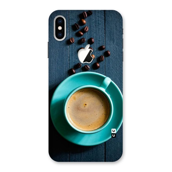 Coffee Beans and Cup Back Case for iPhone XS Max Apple Cut