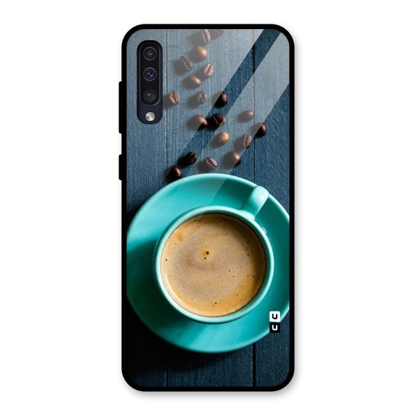 Coffee Beans and Cup Glass Back Case for Galaxy A50