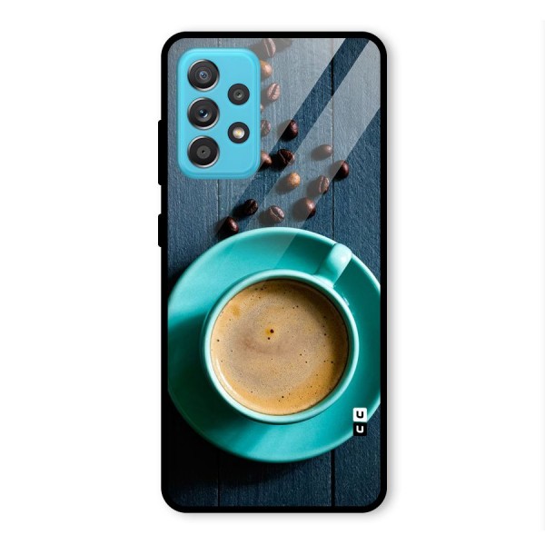 Coffee Beans and Cup Glass Back Case for Galaxy A52