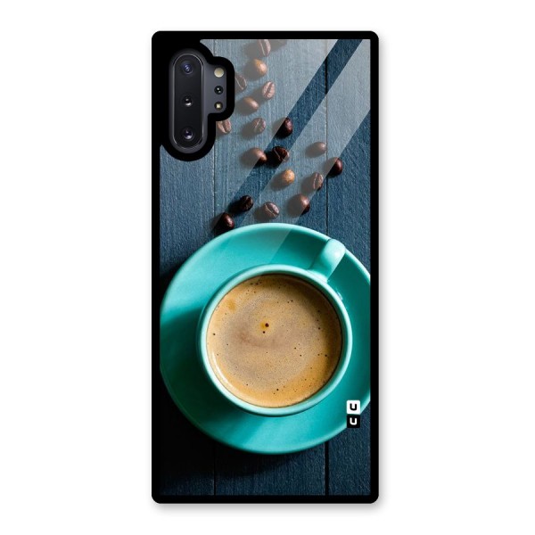 Coffee Beans and Cup Glass Back Case for Galaxy Note 10 Plus