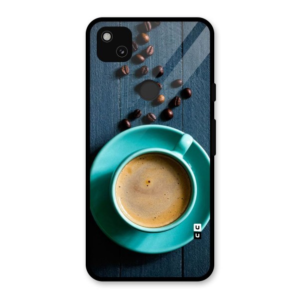 Coffee Beans and Cup Glass Back Case for Google Pixel 4a