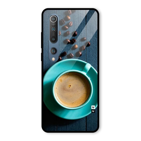 Coffee Beans and Cup Glass Back Case for Mi 10