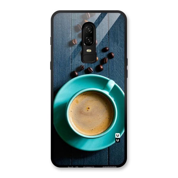 Coffee Beans and Cup Glass Back Case for OnePlus 6