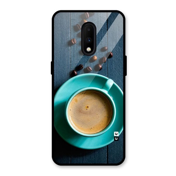 Coffee Beans and Cup Glass Back Case for OnePlus 7