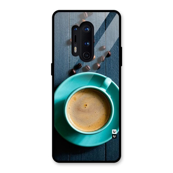 Coffee Beans and Cup Glass Back Case for OnePlus 8 Pro
