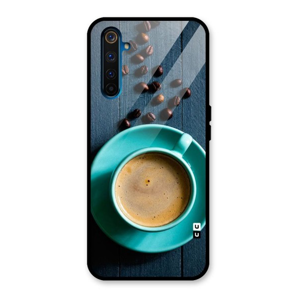 Coffee Beans and Cup Glass Back Case for Realme 6 Pro