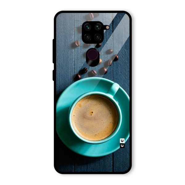 Coffee Beans and Cup Glass Back Case for Redmi Note 9