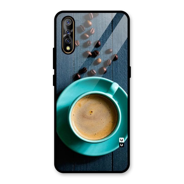 Coffee Beans and Cup Glass Back Case for Vivo S1