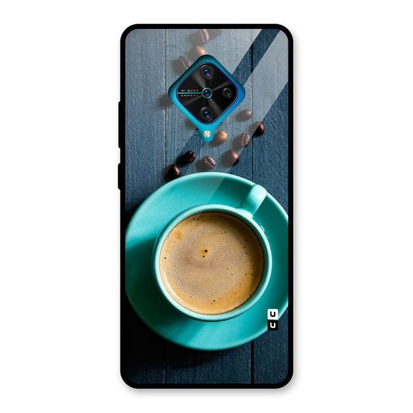 Coffee Beans and Cup Glass Back Case for Vivo S1 Pro