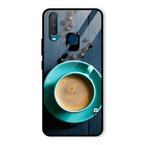 Coffee Beans and Cup Glass Back Case for Vivo U10