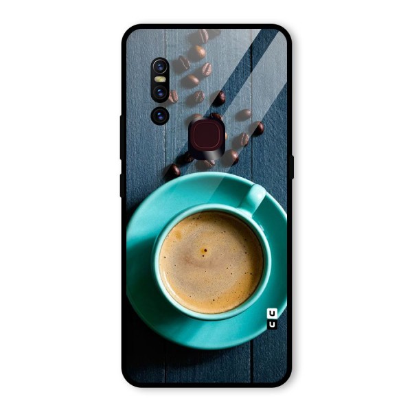 Coffee Beans and Cup Glass Back Case for Vivo V15