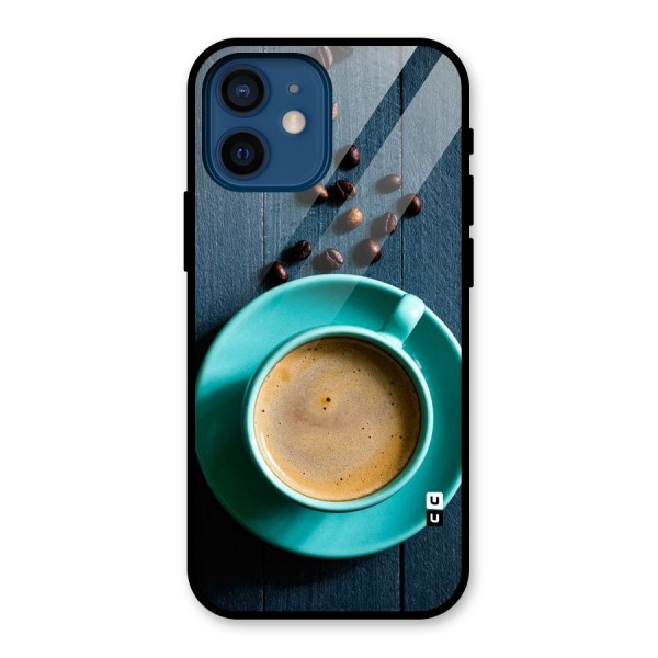 Coffee Beans and Cup Glass Back Case for iPhone 12 Mini