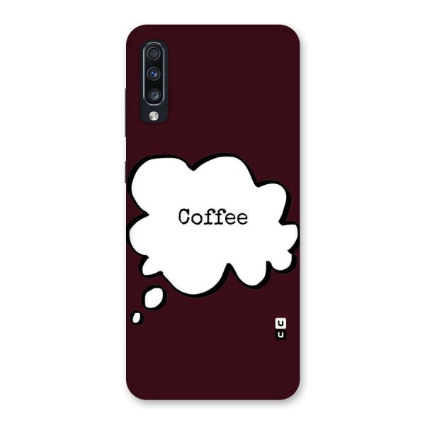 Coffee Bubble Back Case for Galaxy A70s