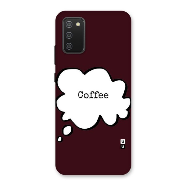 Coffee Bubble Back Case for Galaxy F02s