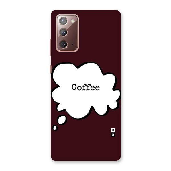 Coffee Bubble Back Case for Galaxy Note 20