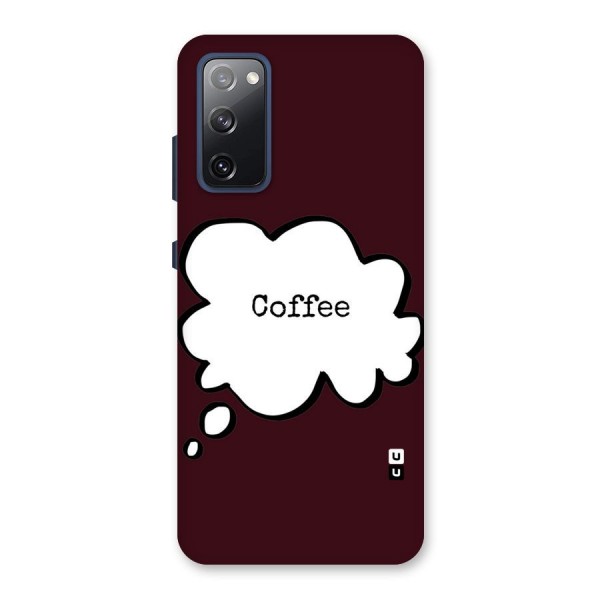 Coffee Bubble Back Case for Galaxy S20 FE