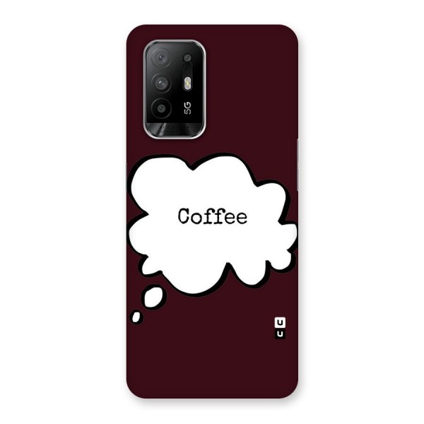 Coffee Bubble Back Case for Oppo F19 Pro Plus 5G
