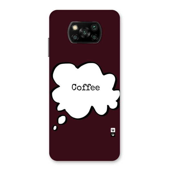 Coffee Bubble Back Case for Poco X3