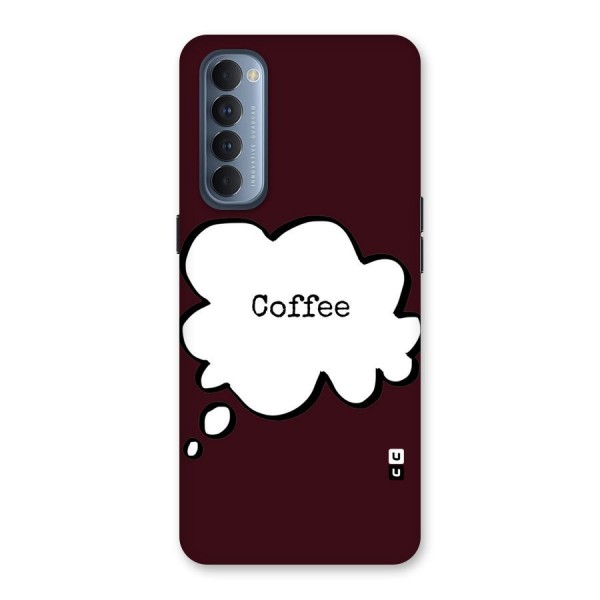 Coffee Bubble Back Case for Reno4 Pro