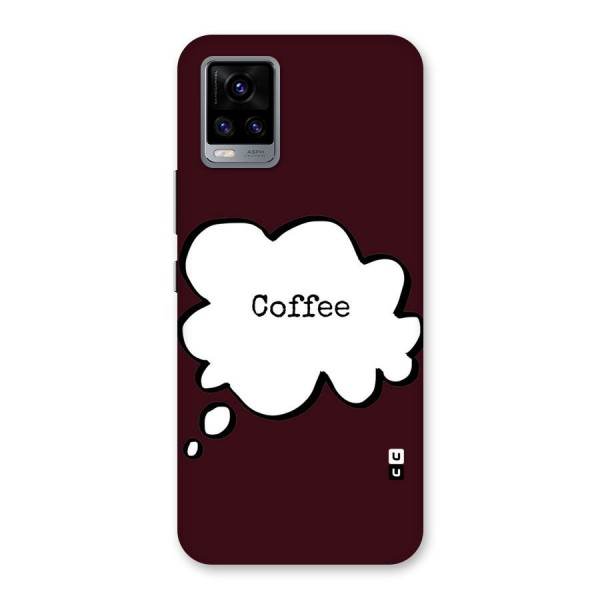 Coffee Bubble Back Case for Vivo V20