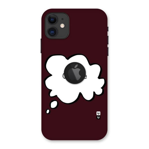 Coffee Bubble Back Case for iPhone 11 Logo Cut