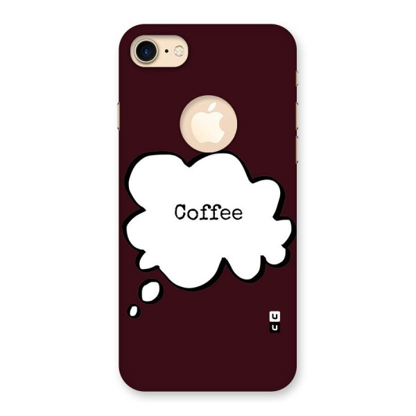 Coffee Bubble Back Case for iPhone 8 Logo Cut