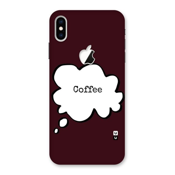 Coffee Bubble Back Case for iPhone XS Max Apple Cut