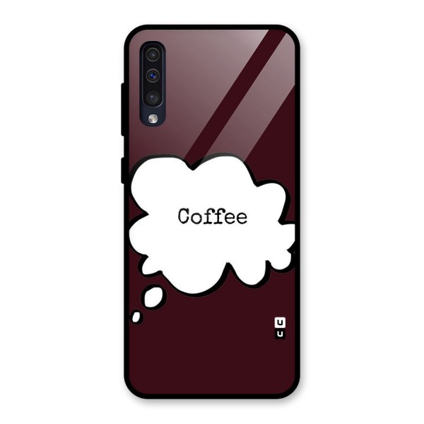 Coffee Bubble Glass Back Case for Galaxy A30s