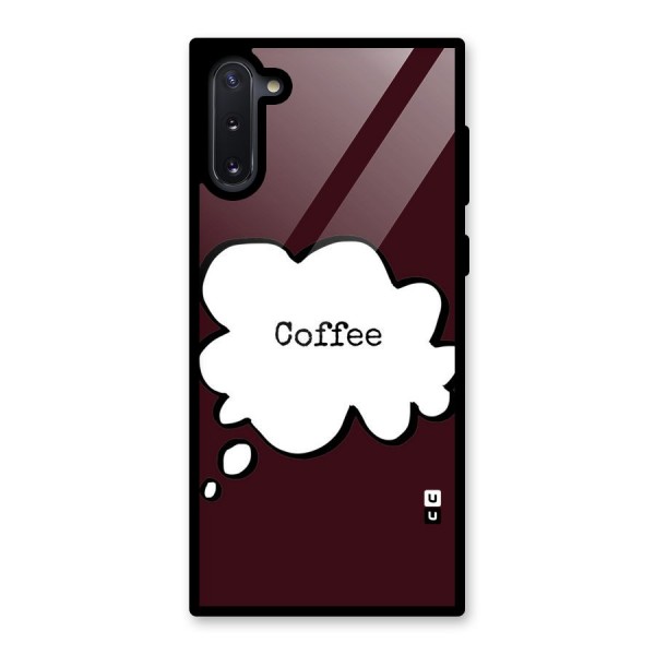 Coffee Bubble Glass Back Case for Galaxy Note 10