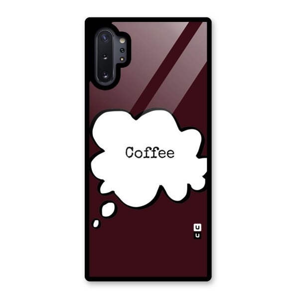 Coffee Bubble Glass Back Case for Galaxy Note 10 Plus