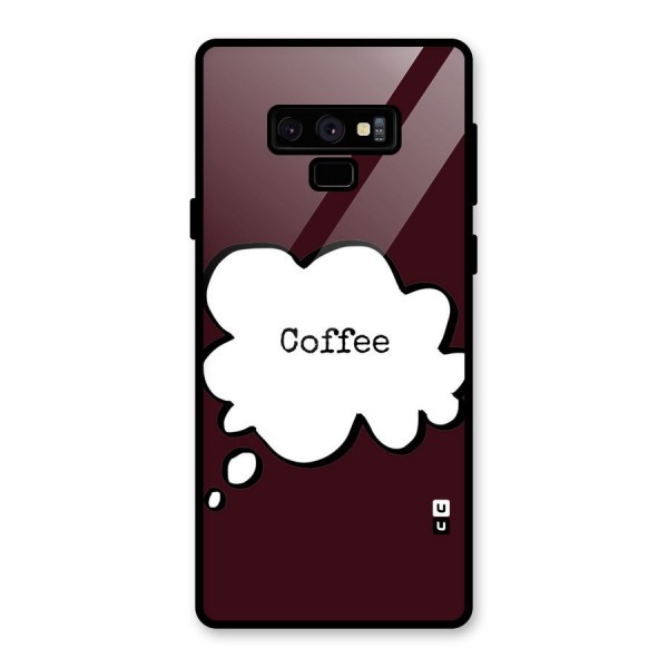 Coffee Bubble Glass Back Case for Galaxy Note 9