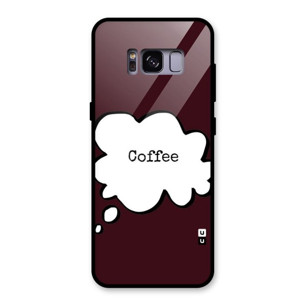 Coffee Bubble Glass Back Case for Galaxy S8