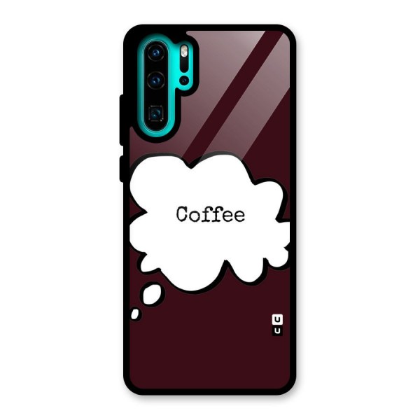 Coffee Bubble Glass Back Case for Huawei P30 Pro
