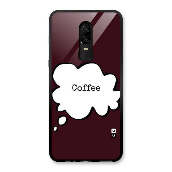 Coffee Bubble Glass Back Case for OnePlus 6