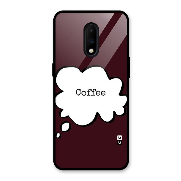 Coffee Bubble Glass Back Case for OnePlus 7