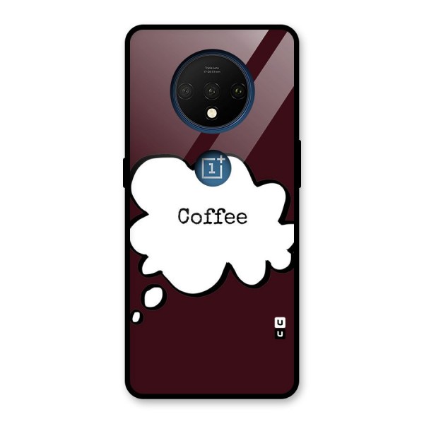 Coffee Bubble Glass Back Case for OnePlus 7T