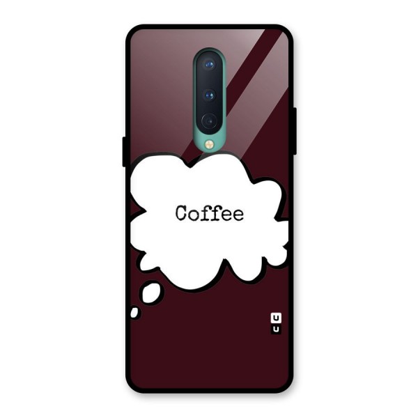 Coffee Bubble Glass Back Case for OnePlus 8