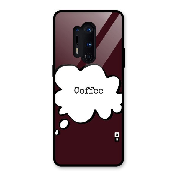 Coffee Bubble Glass Back Case for OnePlus 8 Pro