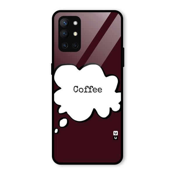 Coffee Bubble Glass Back Case for OnePlus 9R